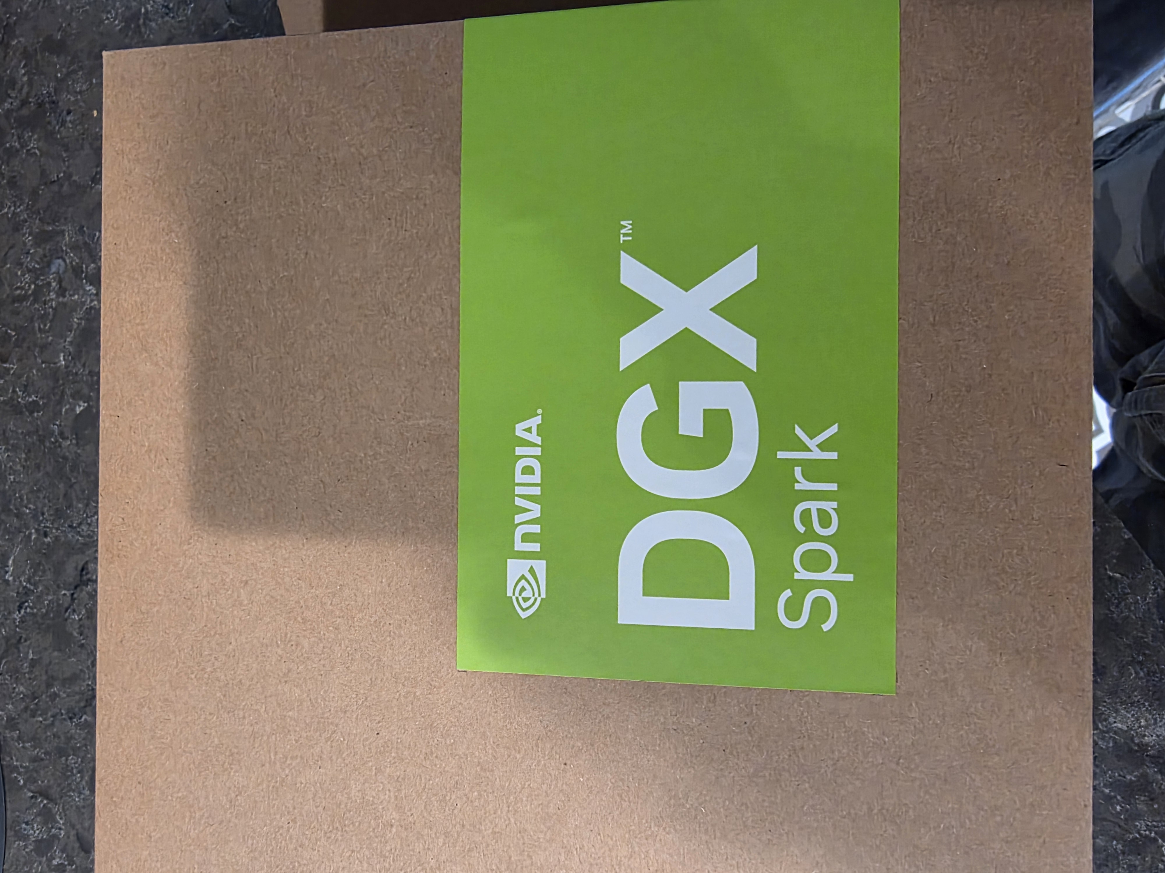 The DGX Spark box, unopened